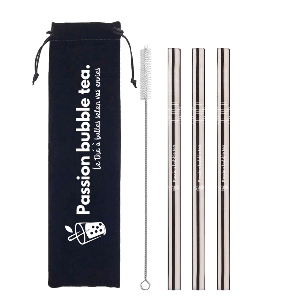 Lot de 3 pailles pour Bubble tea