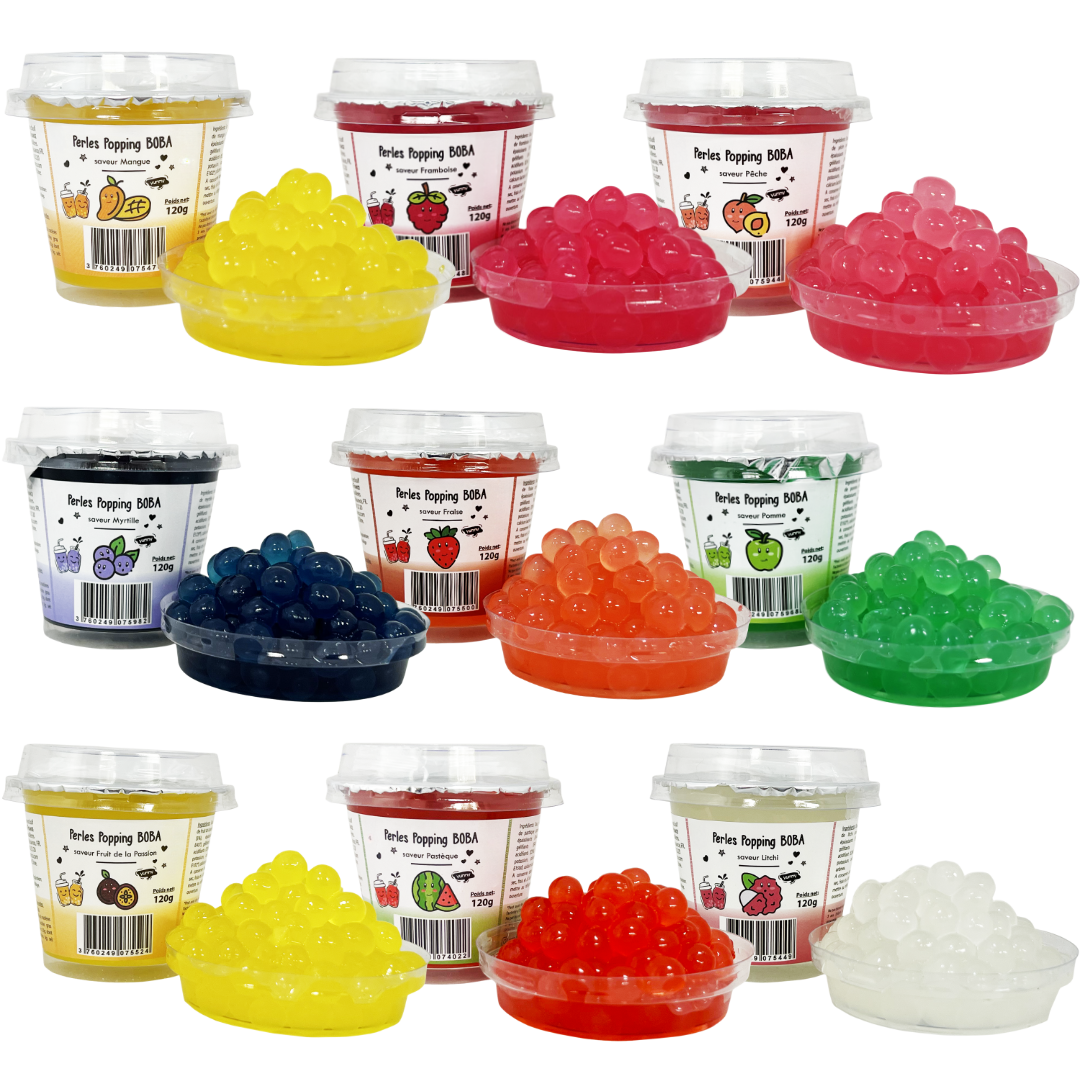 Coffret de recharge perles de fruits - 9 pots