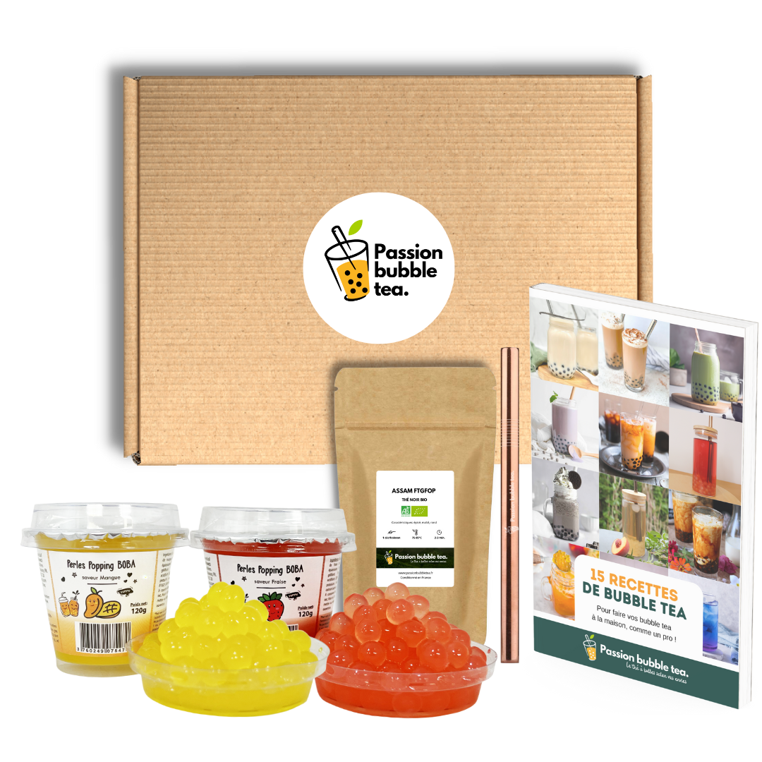 Kit Bubble Tea perles de fruits – 6 Boissons