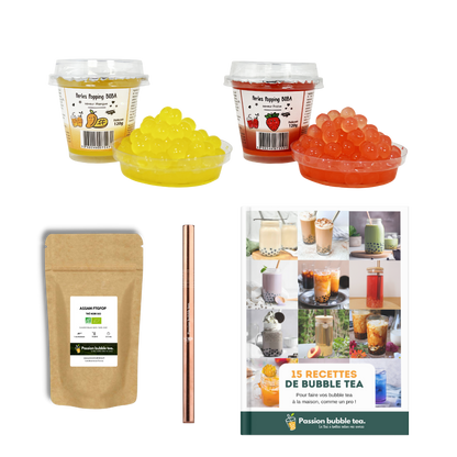 Kit Bubble Tea perles de fruits – 6 Boissons
